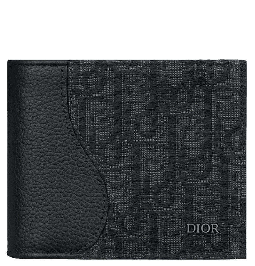 Ví Dior Saddle Bifold Card Holder 'Black' 2ADBH076YKS-H03E