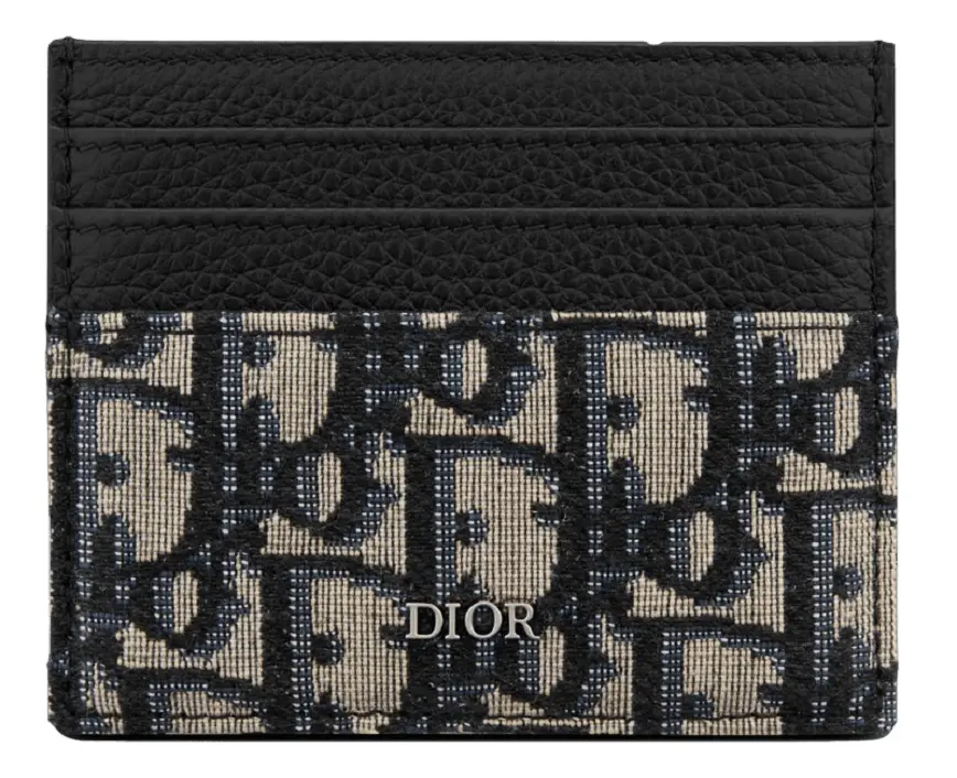 Ví Dior Card Holder ‘Beige and Black Dior Oblique’ 2ESCH135YSE-H05E