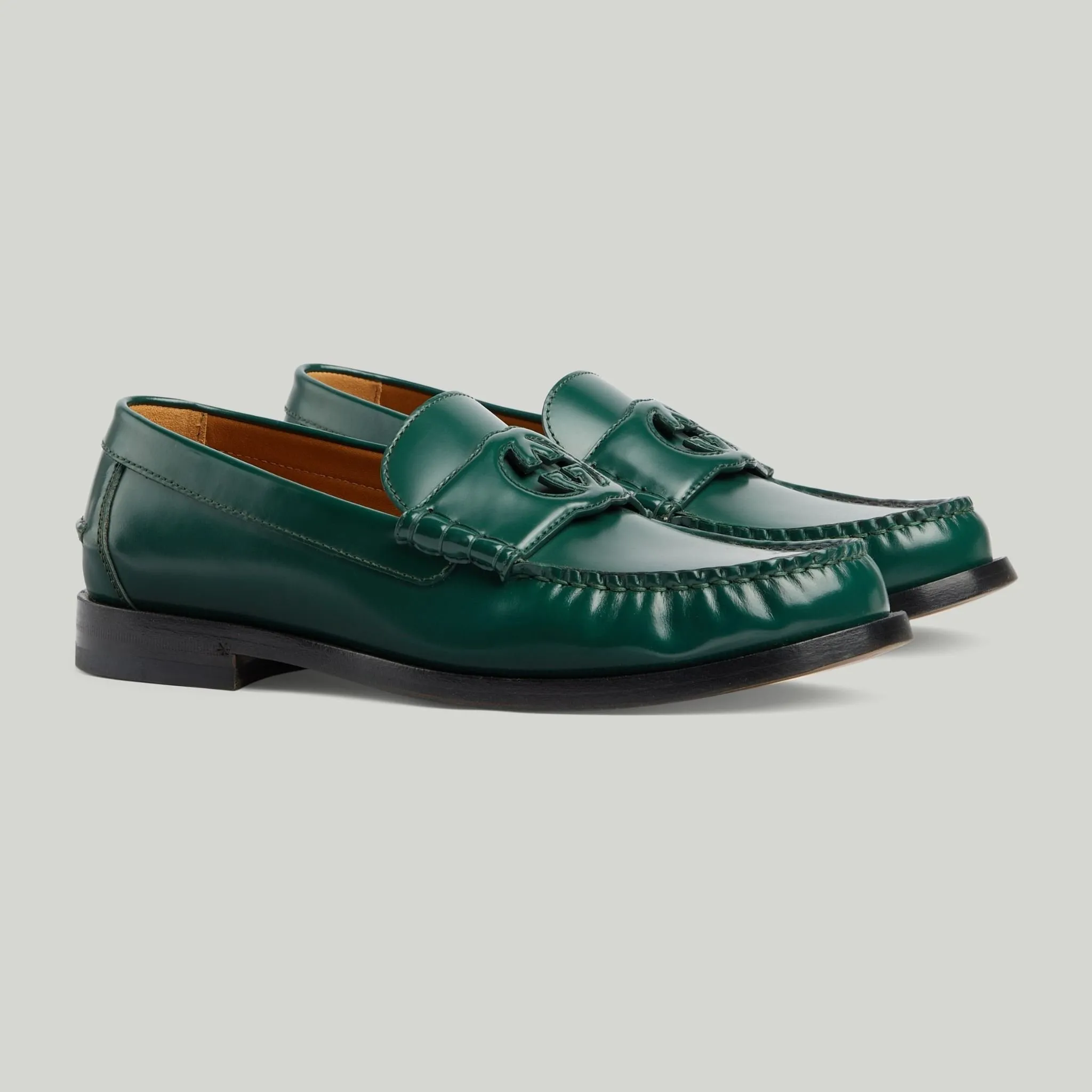 Giày Gucci Interlocking G Loafer ‘Green’ 738470-17X00-3154 - Ảnh 3