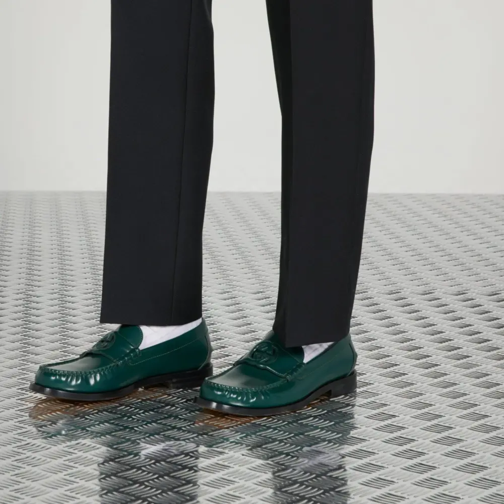 Alternative view of Giày Gucci Interlocking G Loafer ‘Green’ 738470-17X00-3154