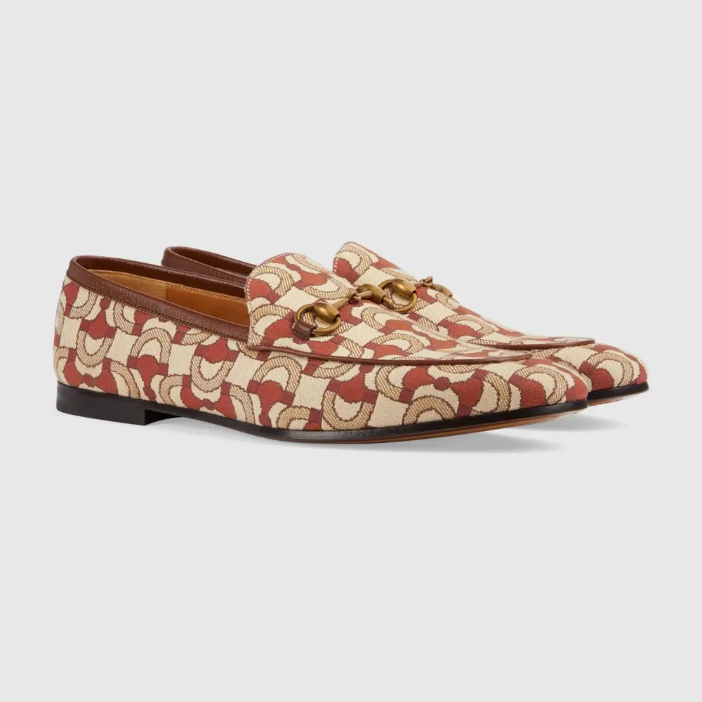 Giày Gucci Jordaan Loafer ‘Beige Orange’ 430088-FAB9C-9558 - Ảnh 3