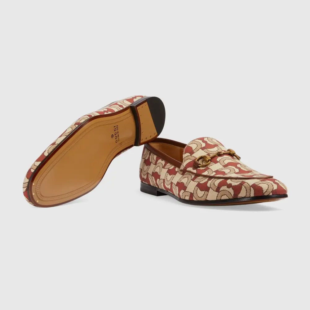 Giày Gucci Jordaan Loafer ‘Beige Orange’ 430088-FAB9C-9558 - Ảnh 5