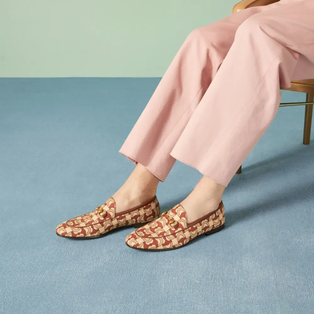 Alternative view of Giày Gucci Jordaan Loafer ‘Beige Orange’ 430088-FAB9C-9558