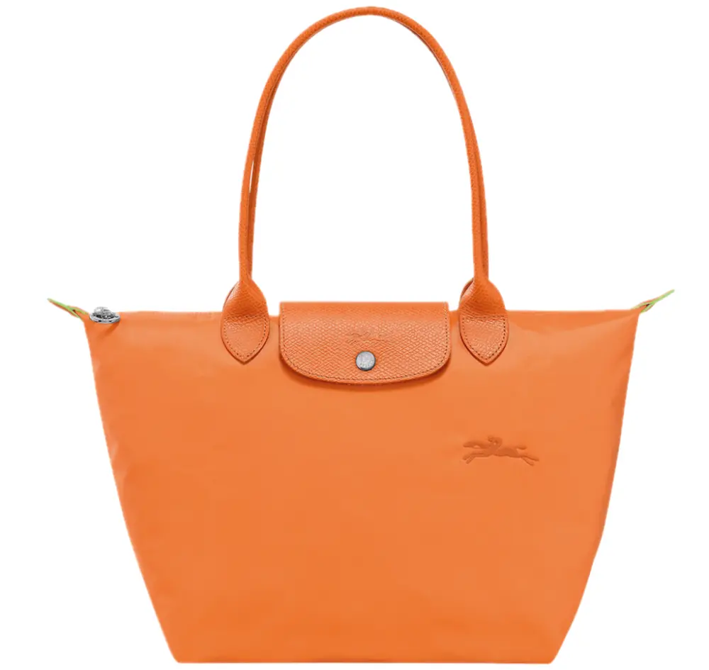 Túi Longchamp Le Pliage Green M Tote Bag 'Orange' L2605919P54