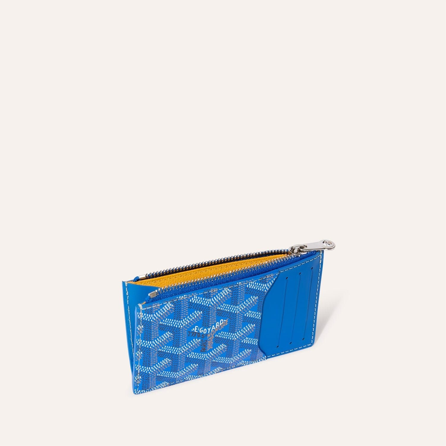 Ví Goyard Bourbon Zipped Card Holder ‘Blue’ BOURBOPMLTY10CL10P - Ảnh 3