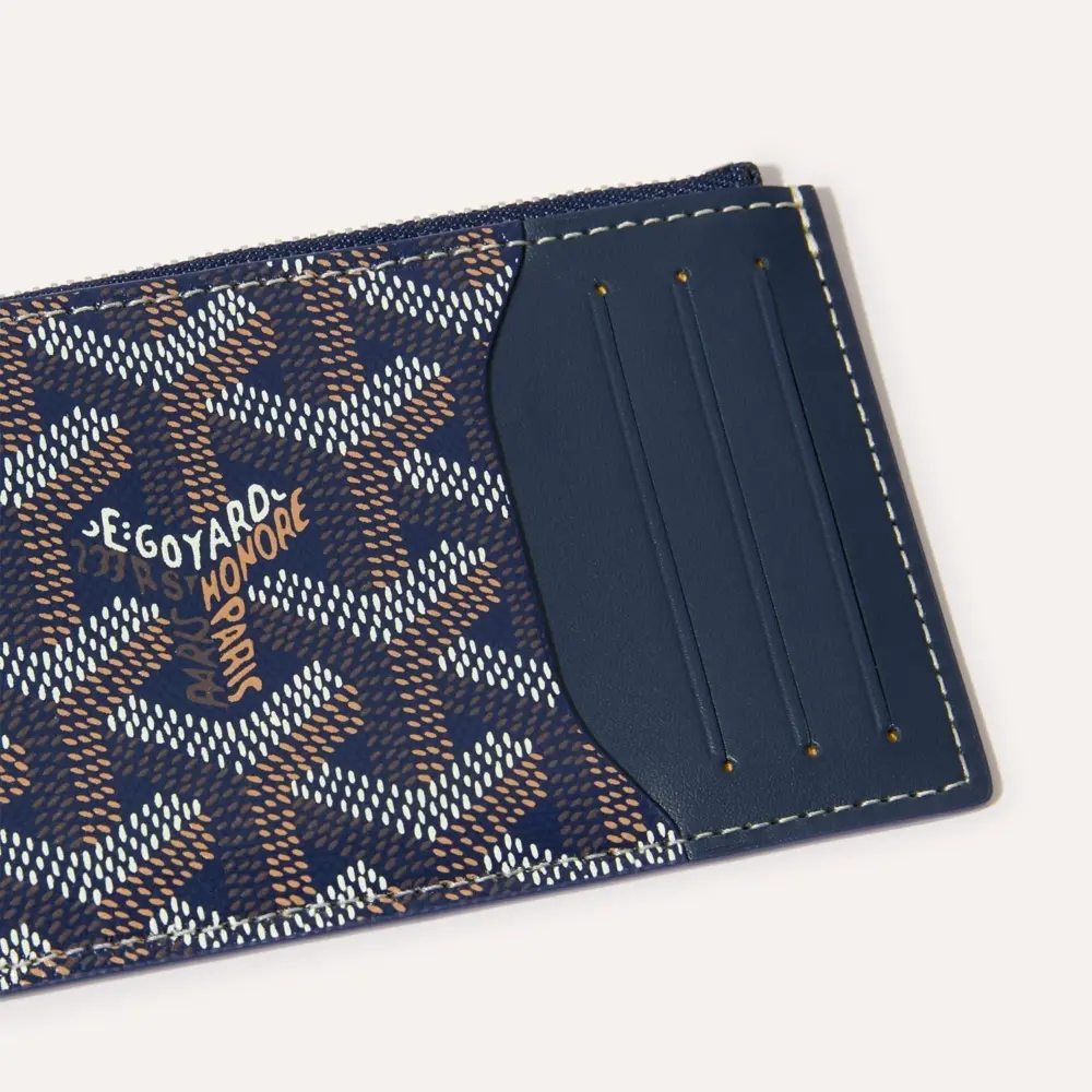 Alternative view of Ví Goyard Bourbon Zipped Card Holder ‘Navy’ BOURBOPMLTY12CL12P