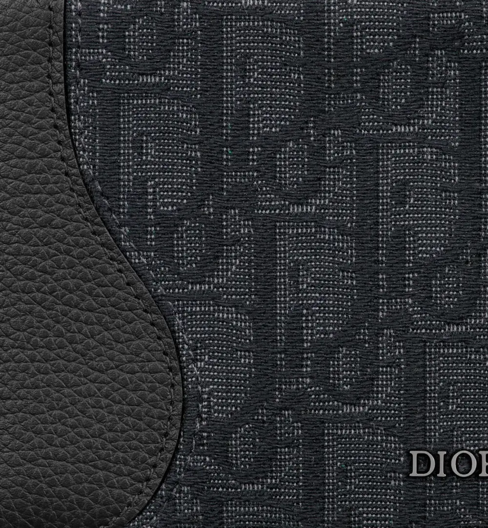Ví Dior Saddle Bifold Card Holder 'Black' 2ADBH076YKS-H03E - Ảnh 5