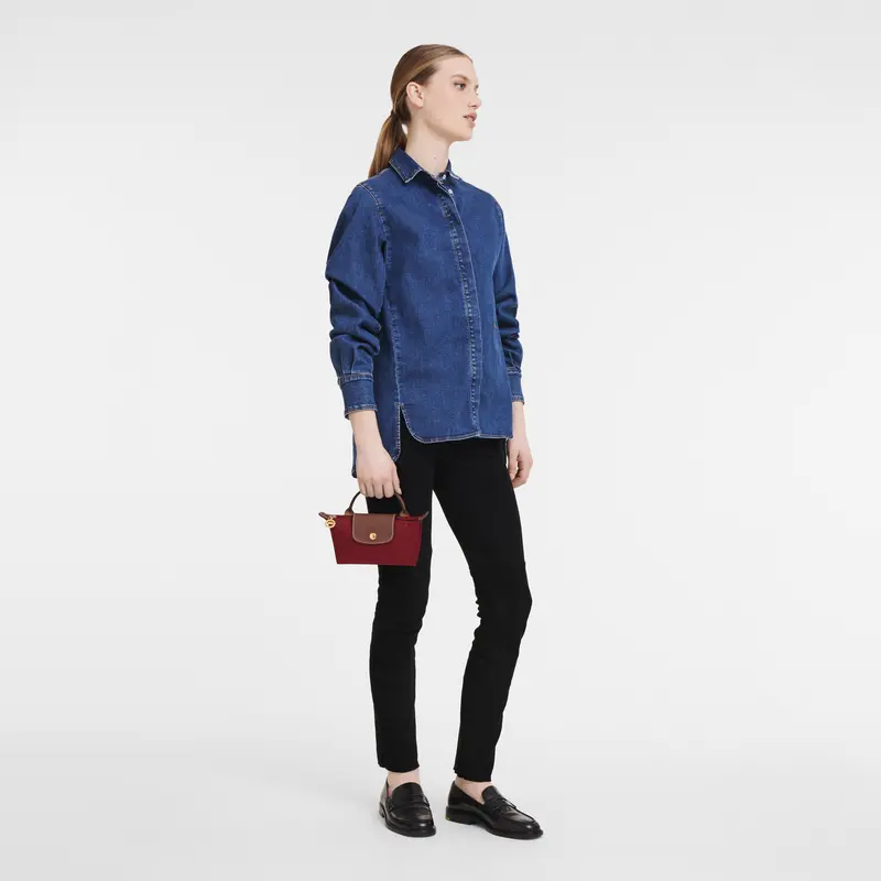 Alternative view of Túi Longchamp Le Pliage Original Pouch With Handle 'Red' 34175089P59