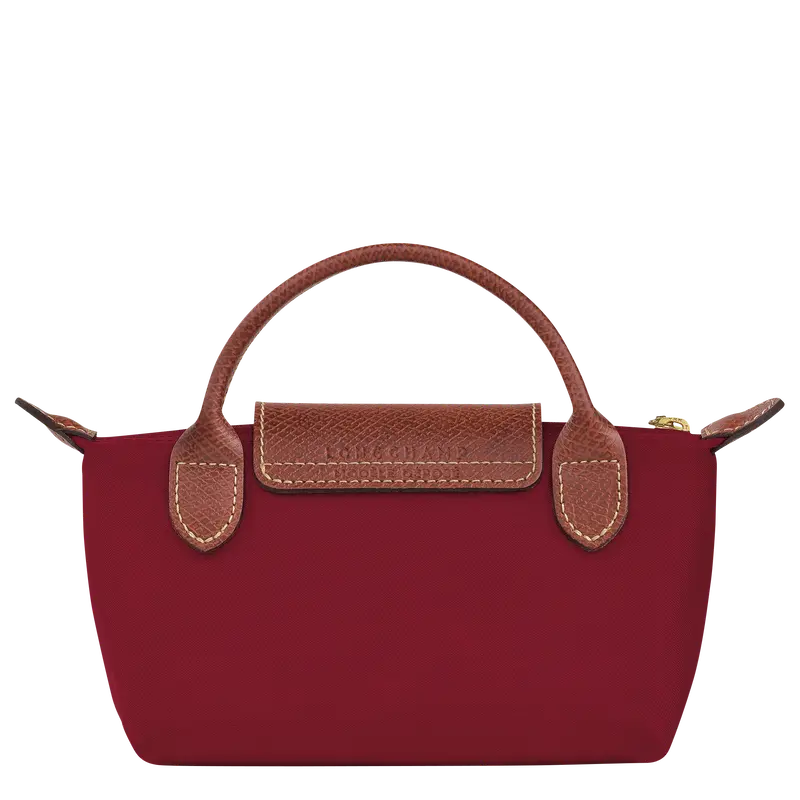 Túi Longchamp Le Pliage Original Pouch With Handle 'Red' 34175089P59 - Ảnh 4