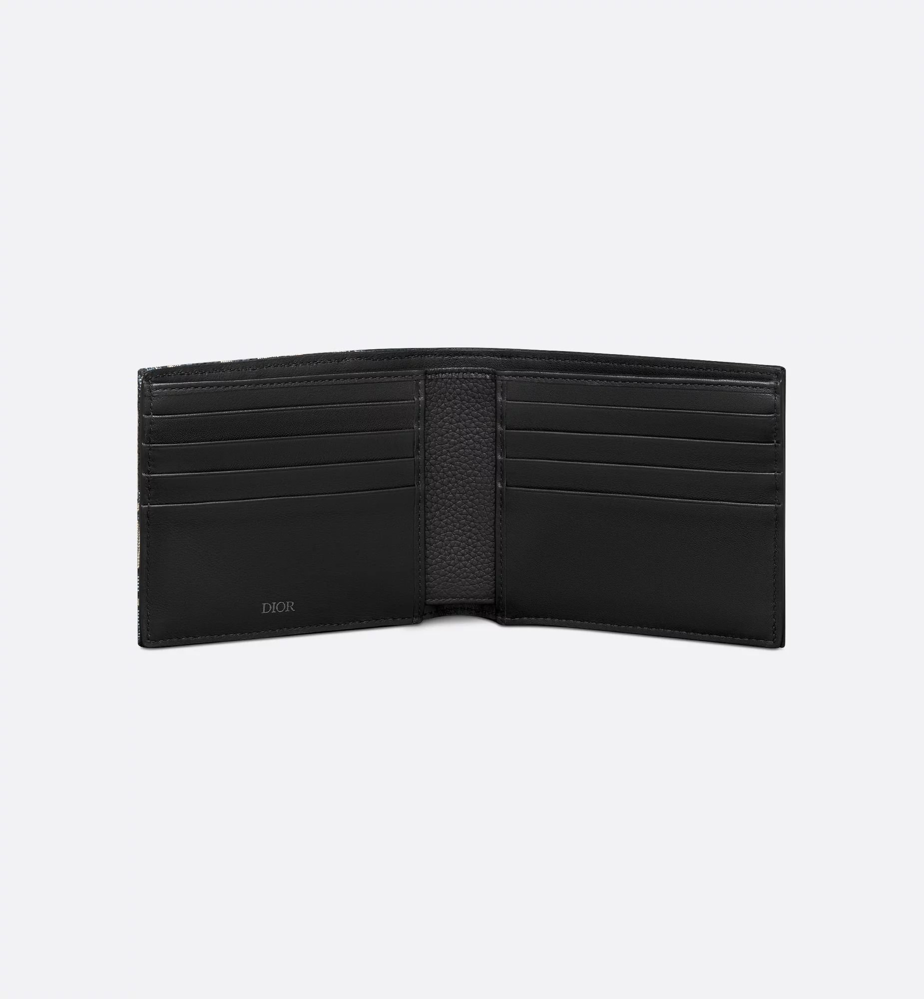 Ví Dior Saddle Bifold Card Holder 'Beige Black' 2ADBH076YKS-H05E - Ảnh 4