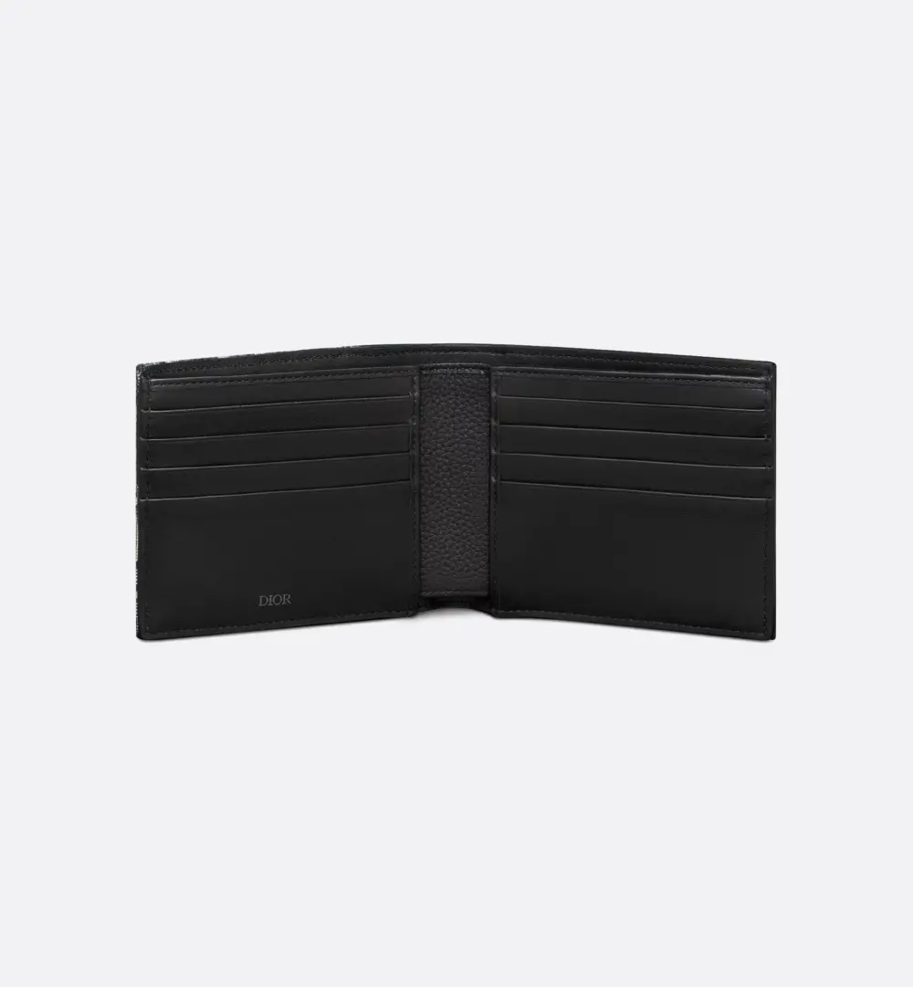 Ví Dior Saddle Bifold Card Holder 'Beige Black' 2ADBH076YKS-H05E - Ảnh 4