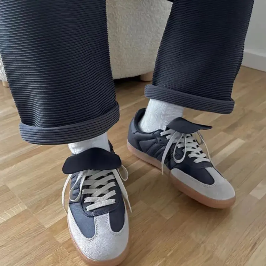 Giày Adidas Pharrell x Samba Human Race ‘Night Grey’ HP3384 - Ảnh 5