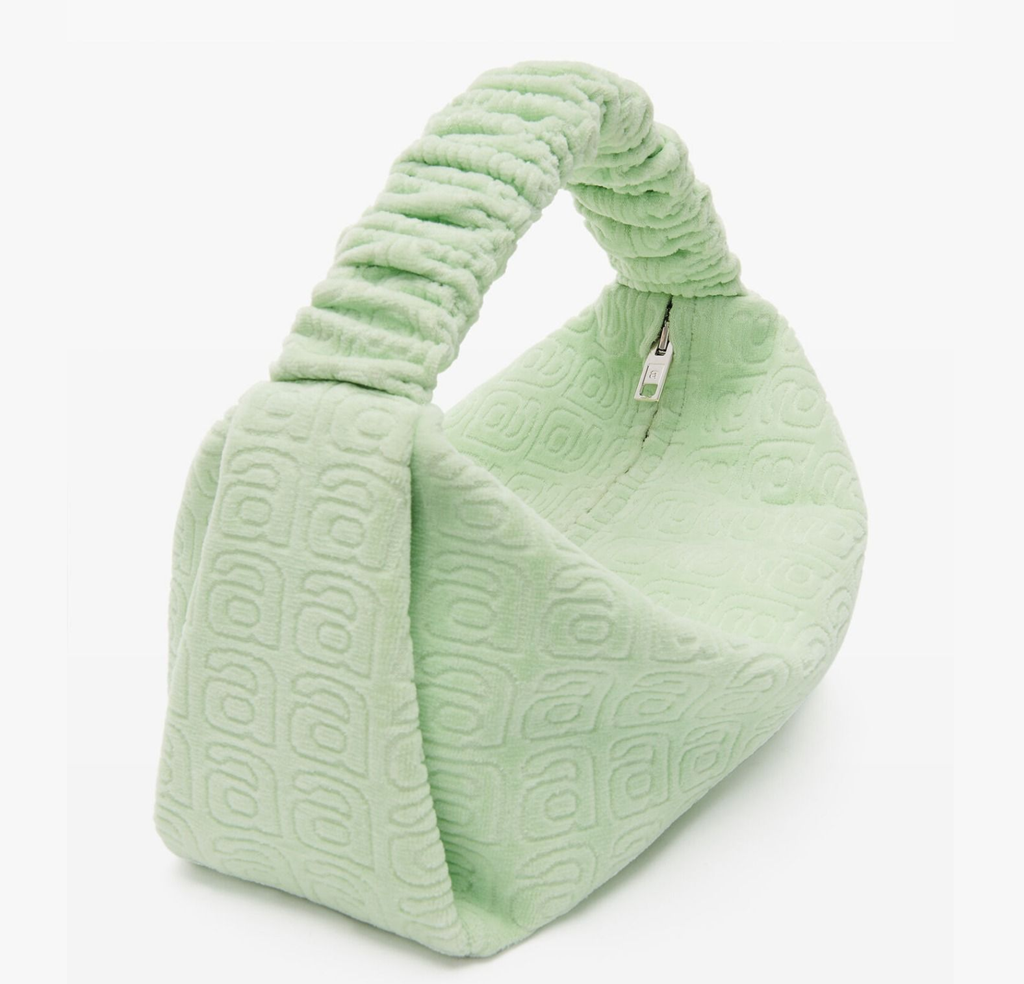 Túi Alexander Wang Scrunchie Small Bag In Jacquard Velour 'Mojito Jacquard' 20123R31T315 - Ảnh 3