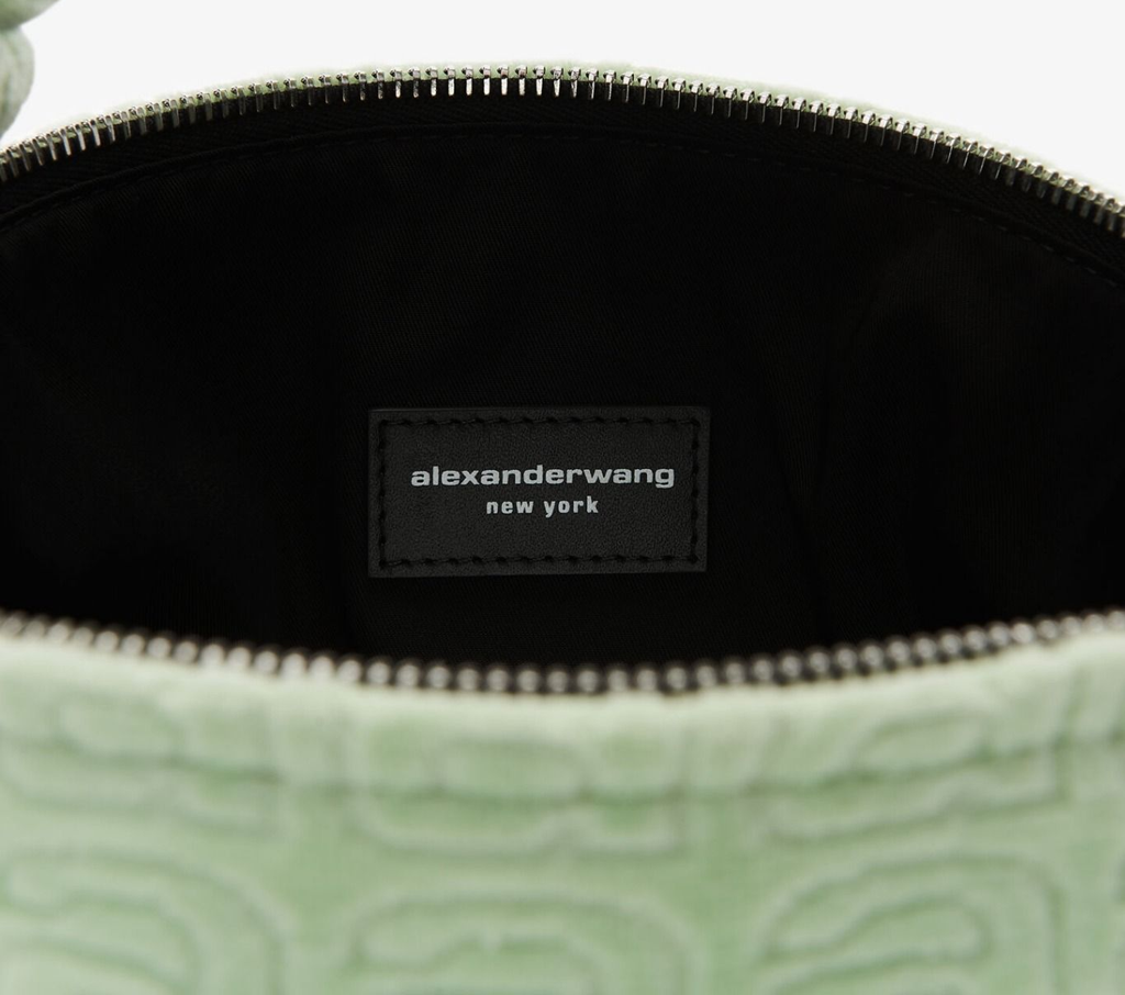 Túi Alexander Wang Scrunchie Small Bag In Jacquard Velour 'Mojito Jacquard' 20123R31T315 - Ảnh 4