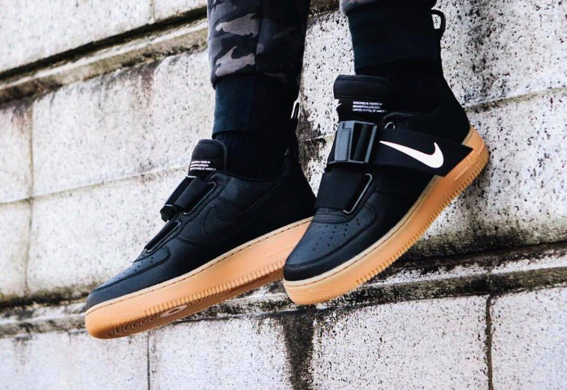 Giày Nike Air Force 1 Low Utility ‘Black’ AO1531-002 - Ảnh 5