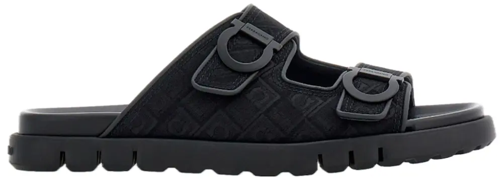 Dép Salvatore Ferragamo Double-strap Sandal ‘Black’ 029157-775573