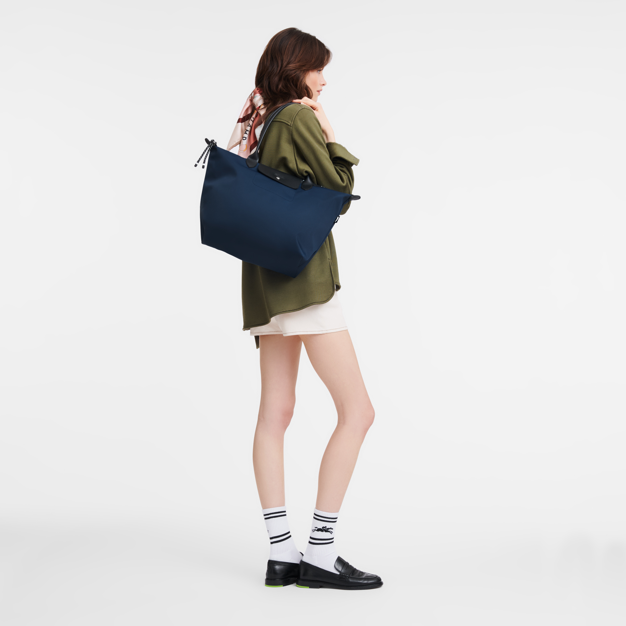 Alternative view of Túi Longchamp Le Pliage Collection L Tote Bag 'Navy' L1899HSR006