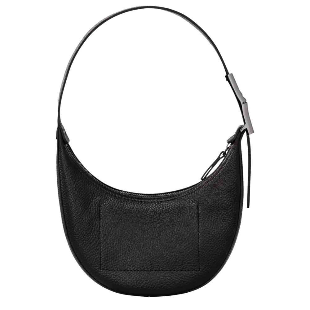 Túi Longchamp Le Roseau Essential S Hobo Bag 'Black' 10217968001 - Ảnh 4