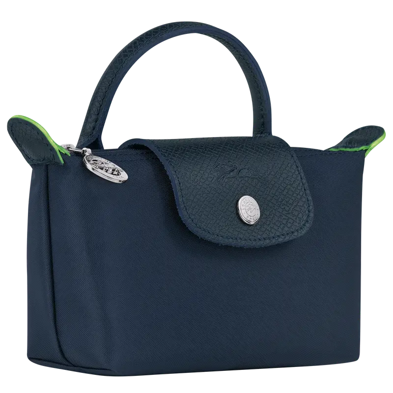Túi Longchamp Le Pliage Green Pouch With Handle 'Navy' 34175919P68 - Ảnh 3
