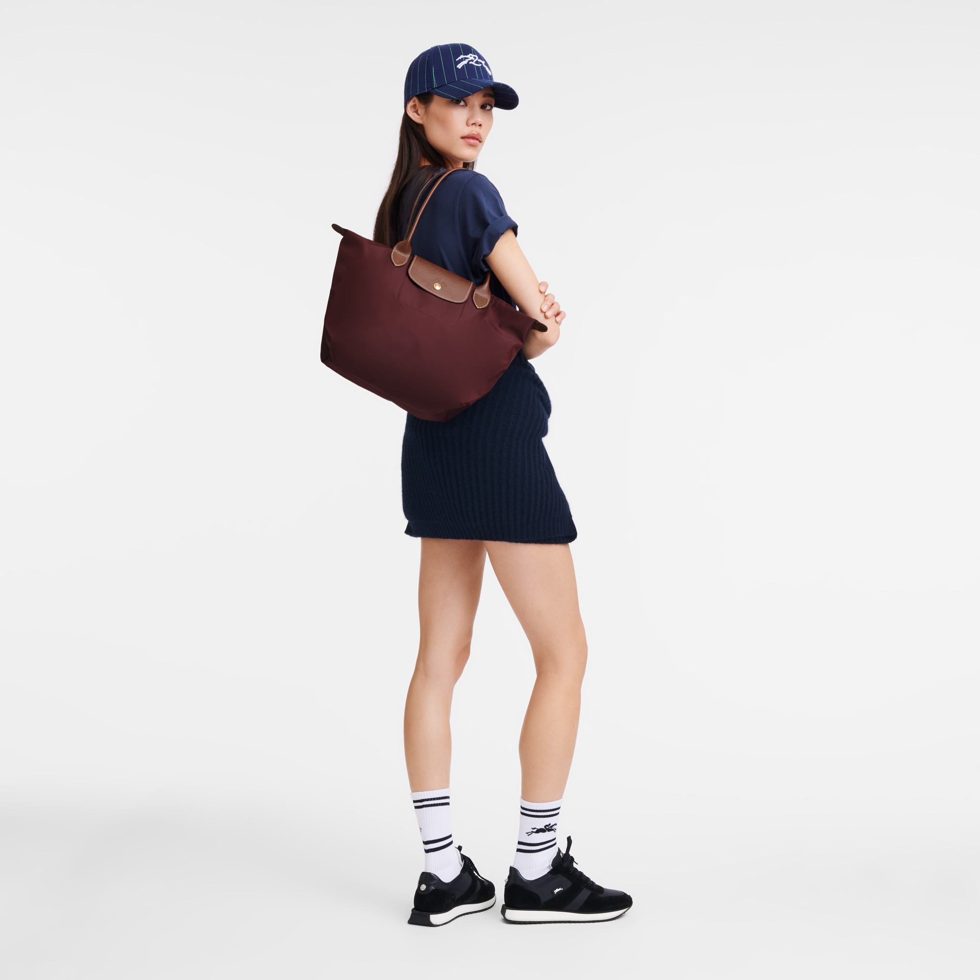 Alternative view of Túi Longchamp Le Pliage Original M Tote Bag 'Burgundy' L2605089P87