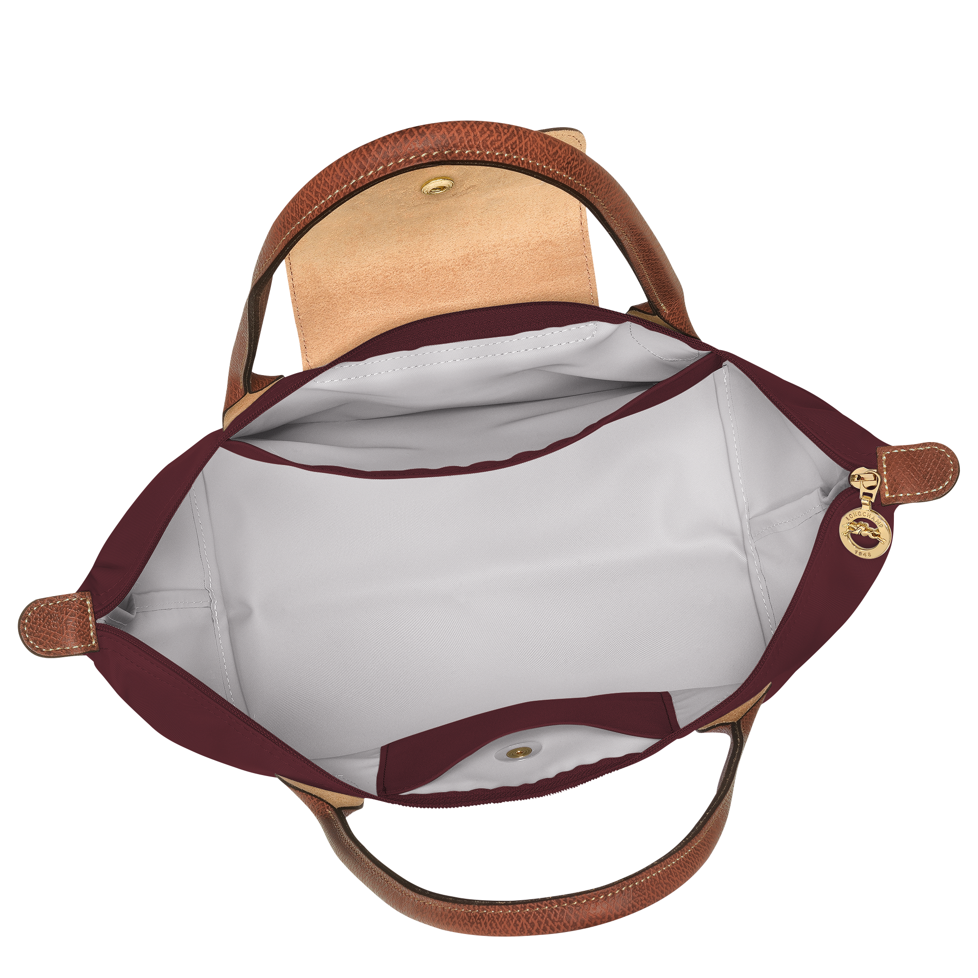 Túi Longchamp Le Pliage Original M Tote Bag 'Burgundy' L2605089P87 - Ảnh 5