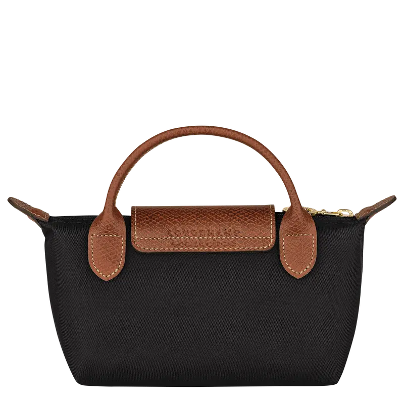 Túi Longchamp Le Pliage Original Pouch With Handle 'Black' 34175089001 - Ảnh 3