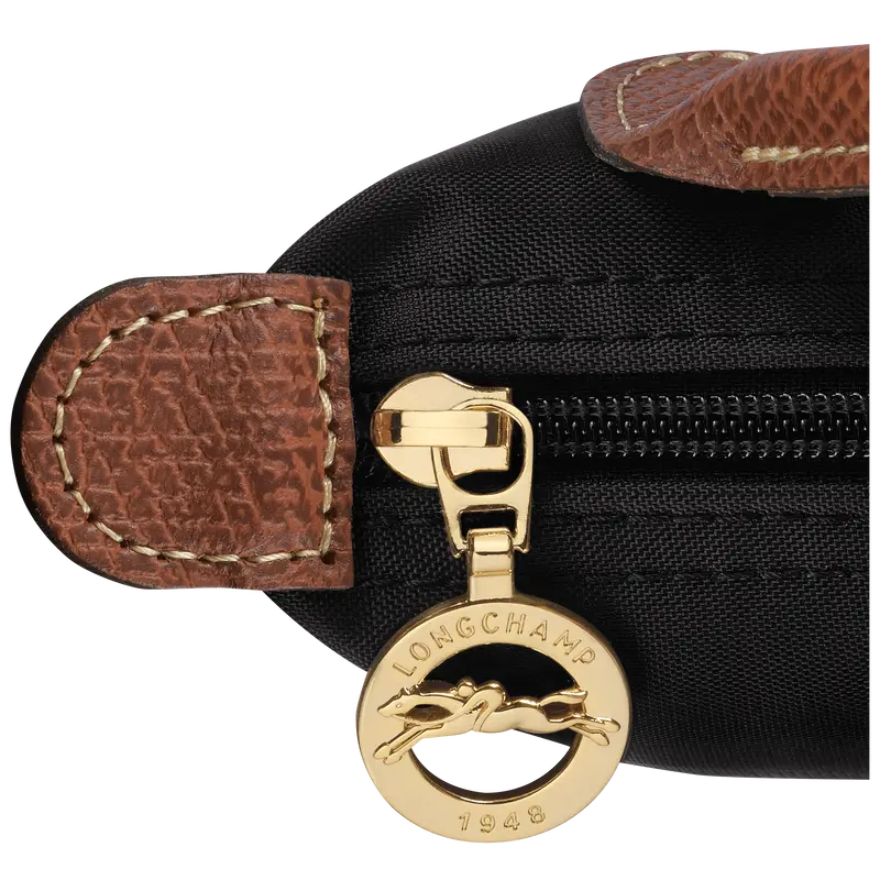 Túi Longchamp Le Pliage Original Pouch With Handle 'Black' 34175089001 - Ảnh 4