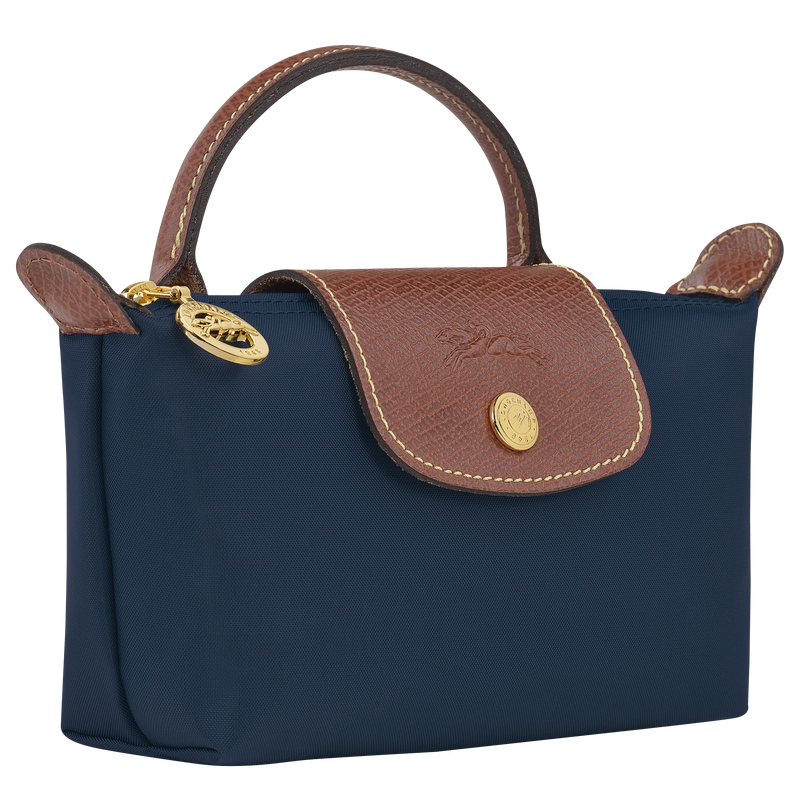 Túi Longchamp Le Pliage Original Pouch With Handle 'Navy' 34175089P68 - Ảnh 3