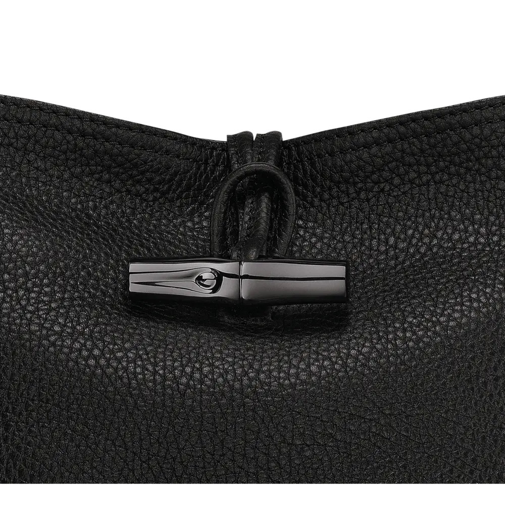 Túi Longchamp Le Roseau Essential Xs Bucket Bag 'Black' 10159968001 - Ảnh 5