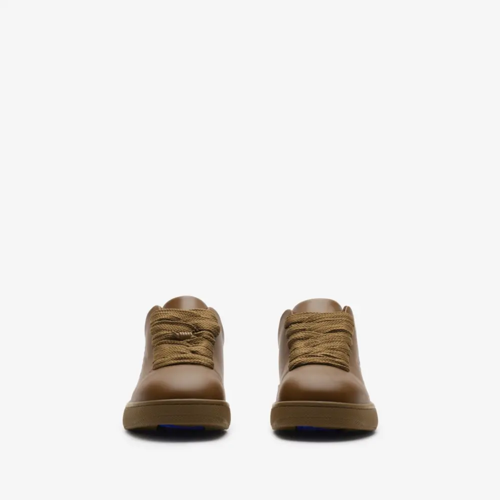 Giày Burberry Leather Box Sneakers ‘Shrew’ 80964921 - Ảnh 5