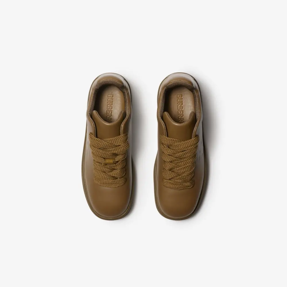 Giày Burberry Leather Box Sneakers ‘Shrew’ 80964921 - Ảnh 4