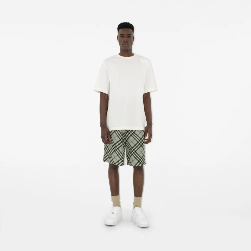 Alternative view of Giày Burberry Leather Box Sneakers ‘White’ 80833261