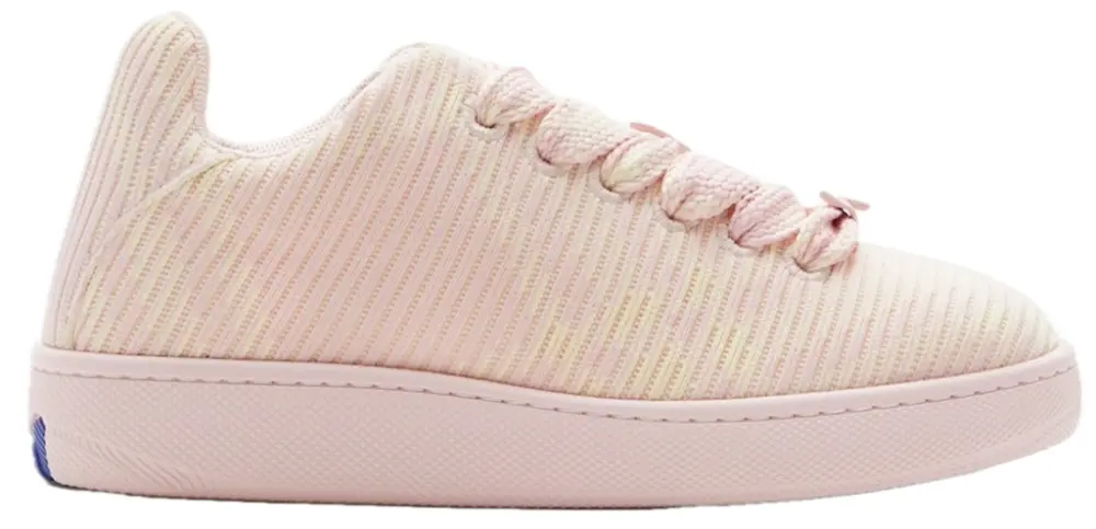 Giày Burberry Check Knit Box Sneakers ‘Cameo’ 80817301
