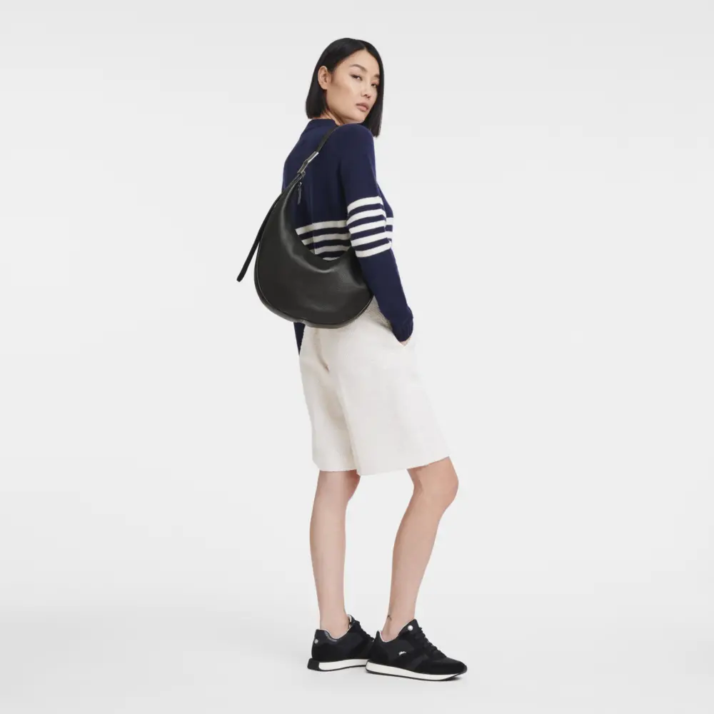 Alternative view of Túi Longchamp Le Roseau Essential L Crossbody Bag 'Black' 10234968001
