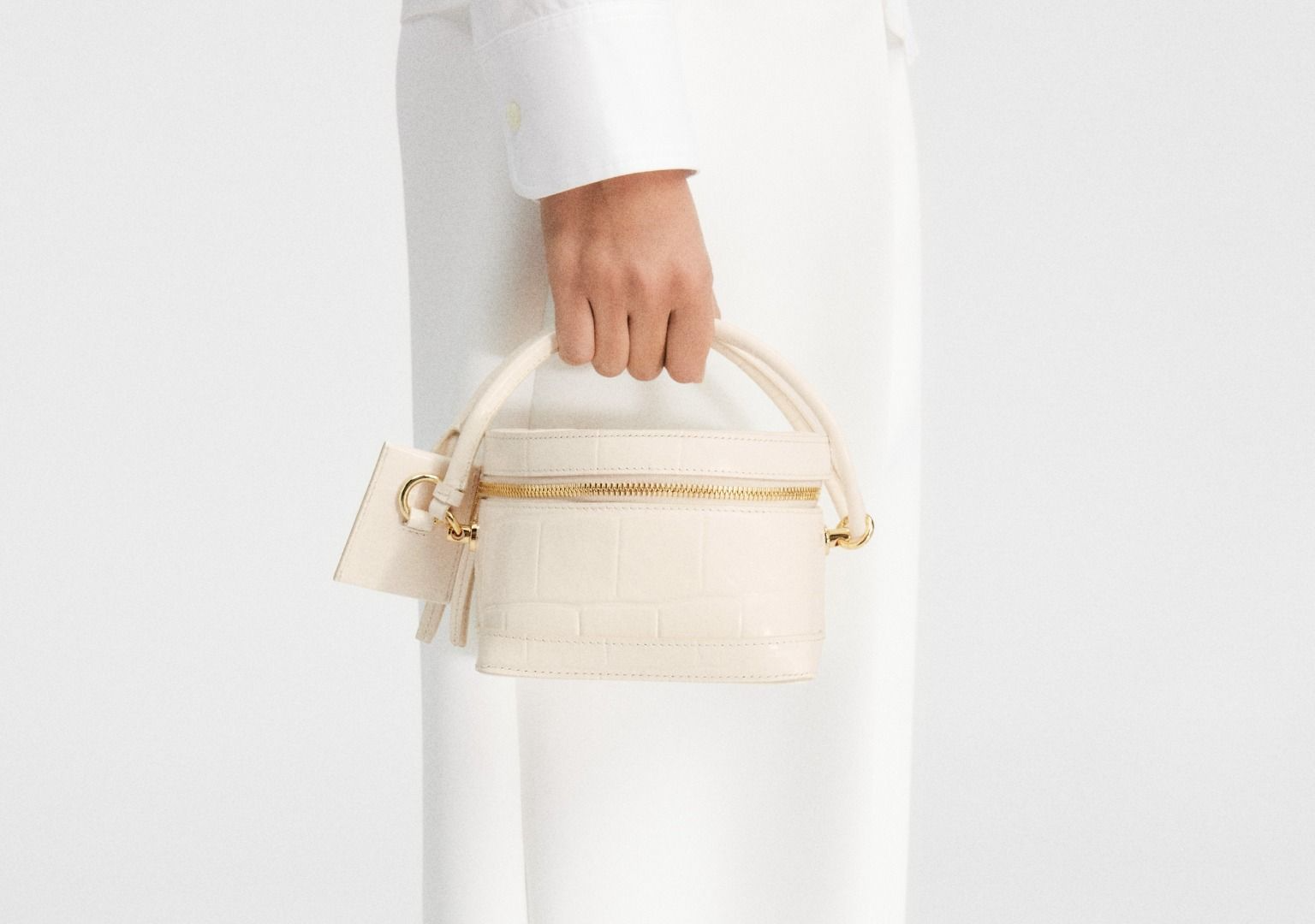 Túi Jacquemus The Vanito ‘Ivory’ 241BA398-3164-115 - Ảnh 4
