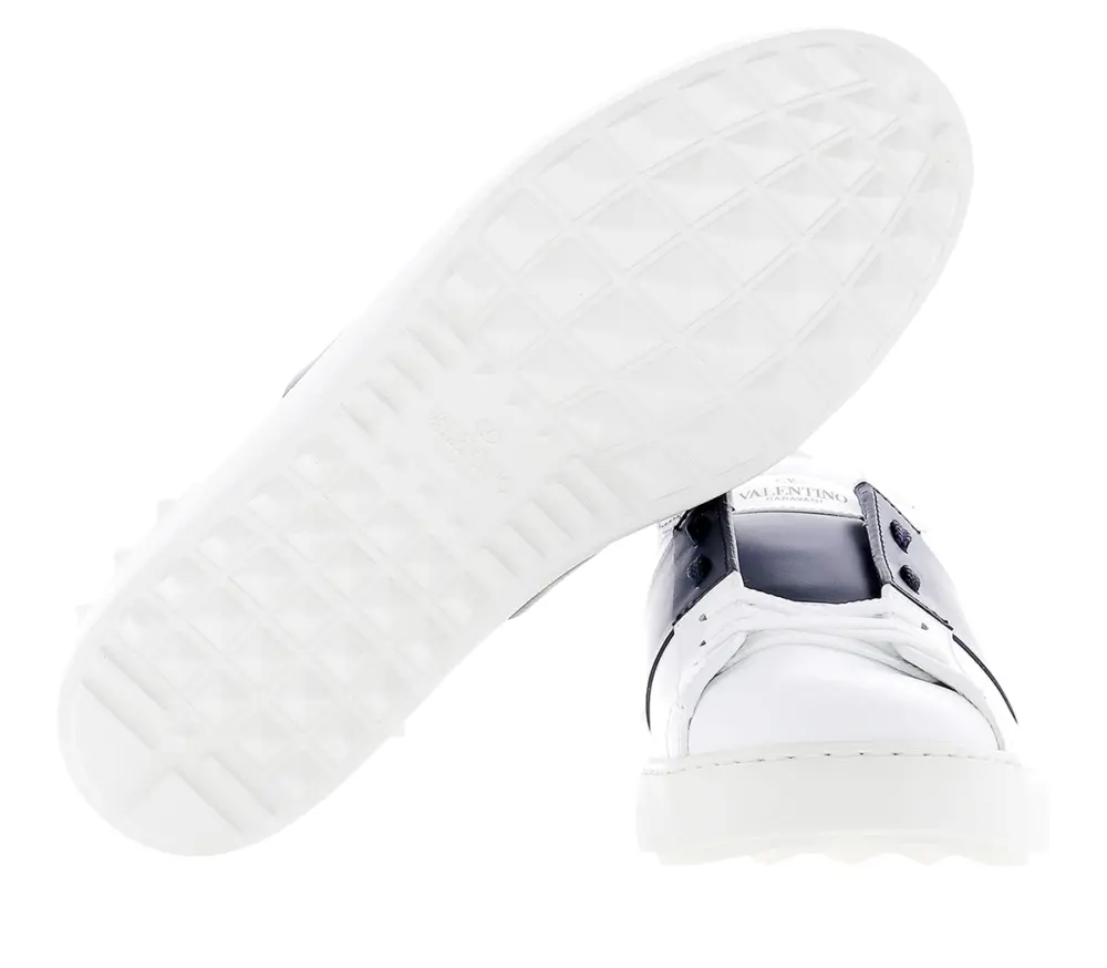 Giày Valentino Open Smooth ‘White Black’ UY2S0830BLUM15 - Ảnh 4