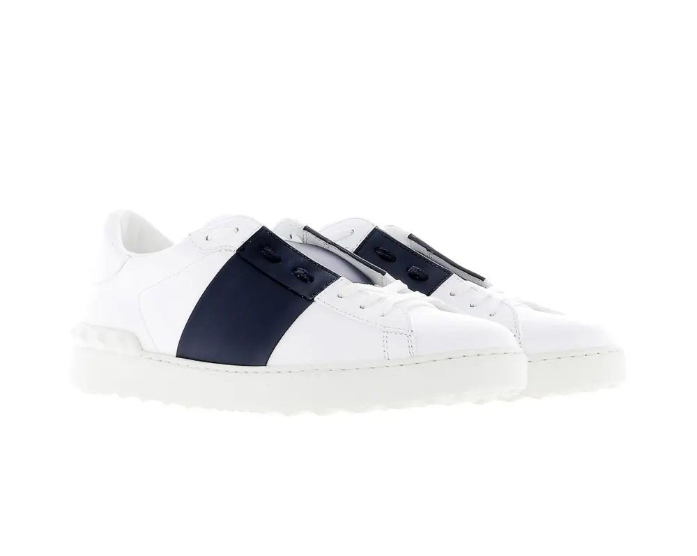 Giày Valentino Open Smooth ‘White Black’ UY2S0830BLUM15 - Ảnh 5