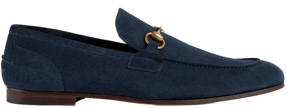 Giày Gucci Jordaan Loafer 'Blue Suede' 406994-CH000-4009