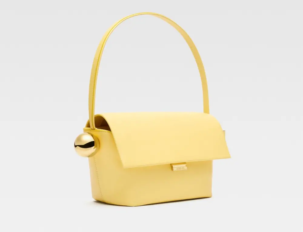 Túi Jacquemus The Rond Carré ‘Yellow’ 243BA383-3171-210 - Ảnh 3
