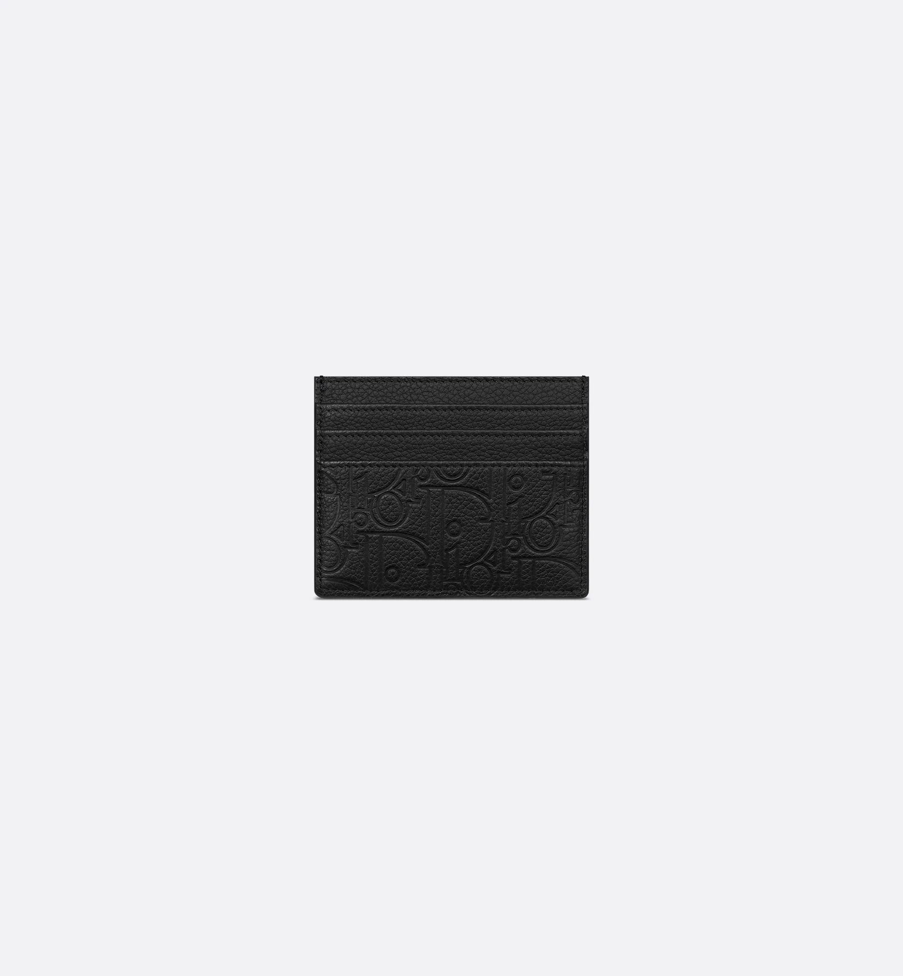 Ví Dior Card Holder 'Black' 2ESCH135FLG-H00N - Ảnh 2