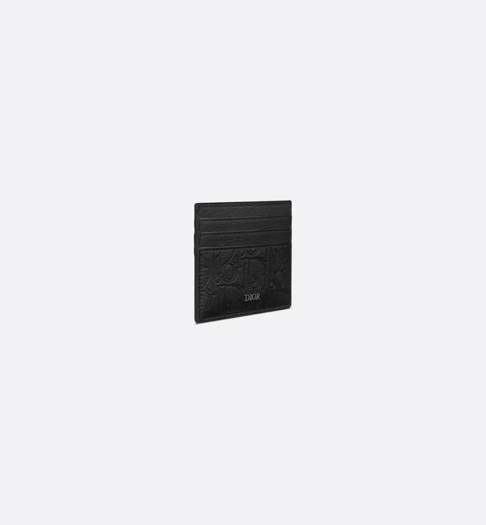 Ví Dior Card Holder 'Black' 2ESCH135FLG-H00N - Ảnh 3