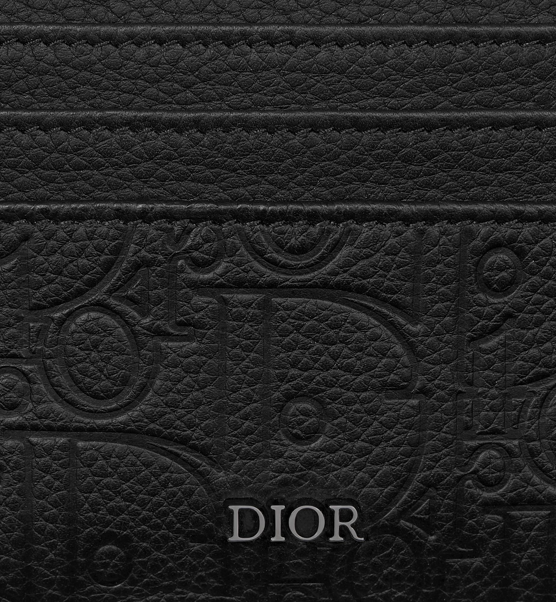 Ví Dior Card Holder 'Black' 2ESCH135FLG-H00N - Ảnh 4