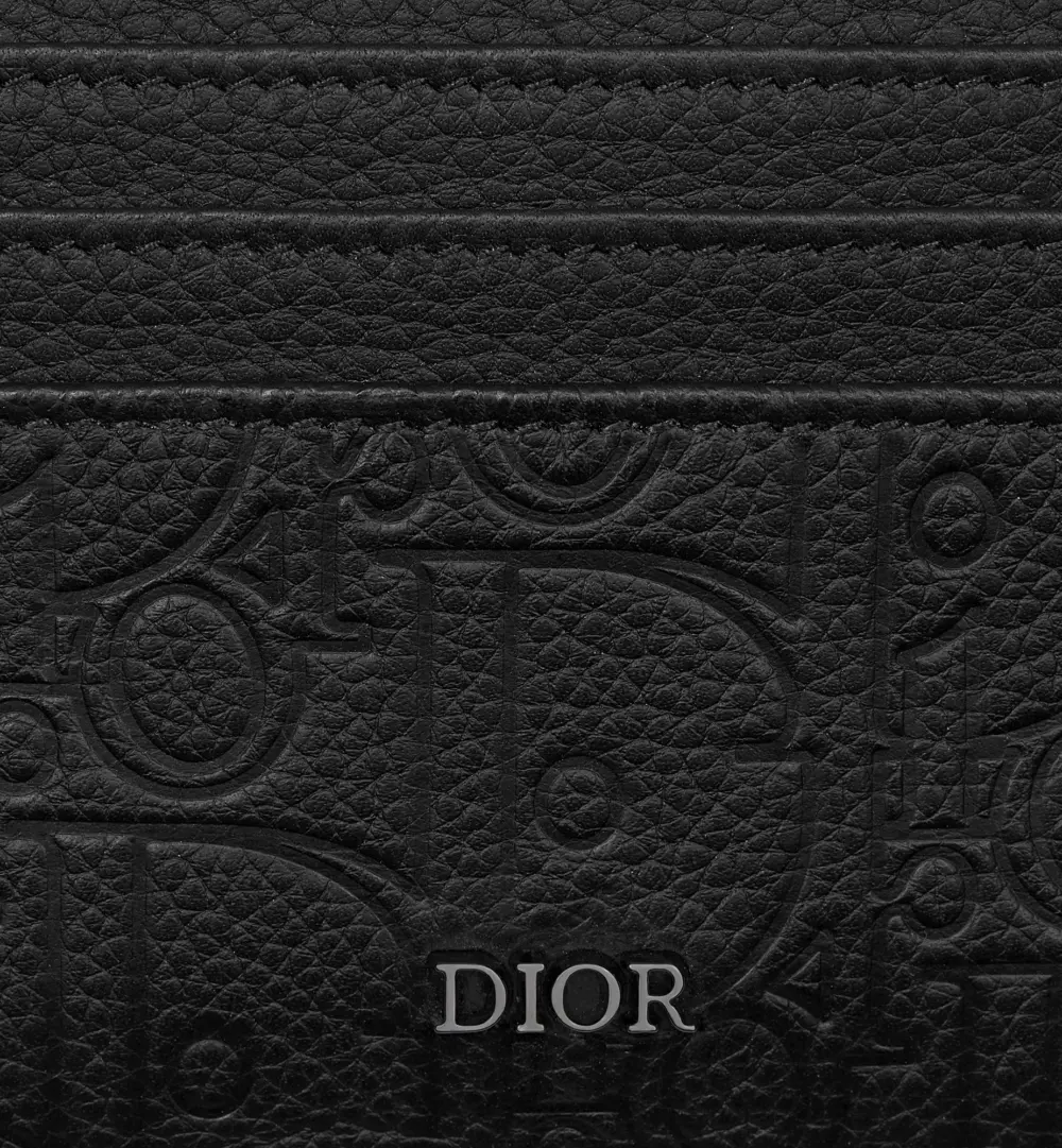 Ví Dior Card Holder 'Black' 2ESCH135FLG-H00N - Ảnh 4