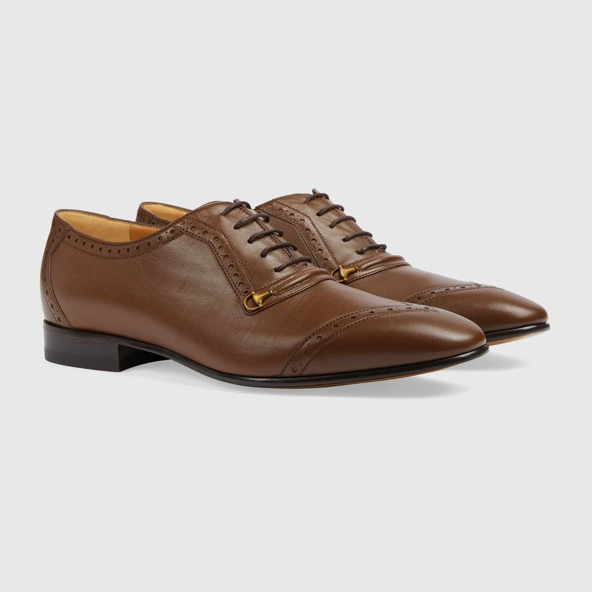 Giày Gucci Lace-up Shoe ‘Brown’ 745831-AACAI-2361 - Ảnh 3