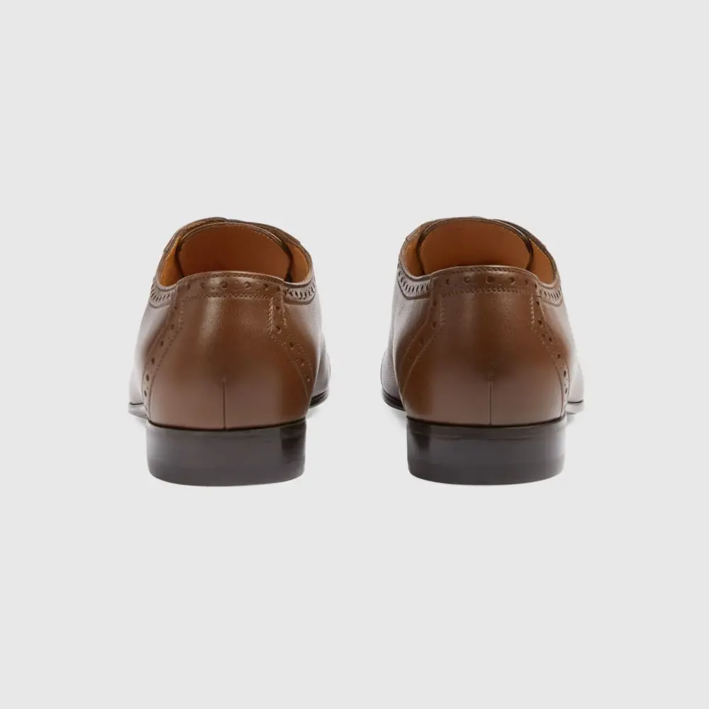 Giày Gucci Lace-up Shoe ‘Brown’ 745831-AACAI-2361 - Ảnh 4