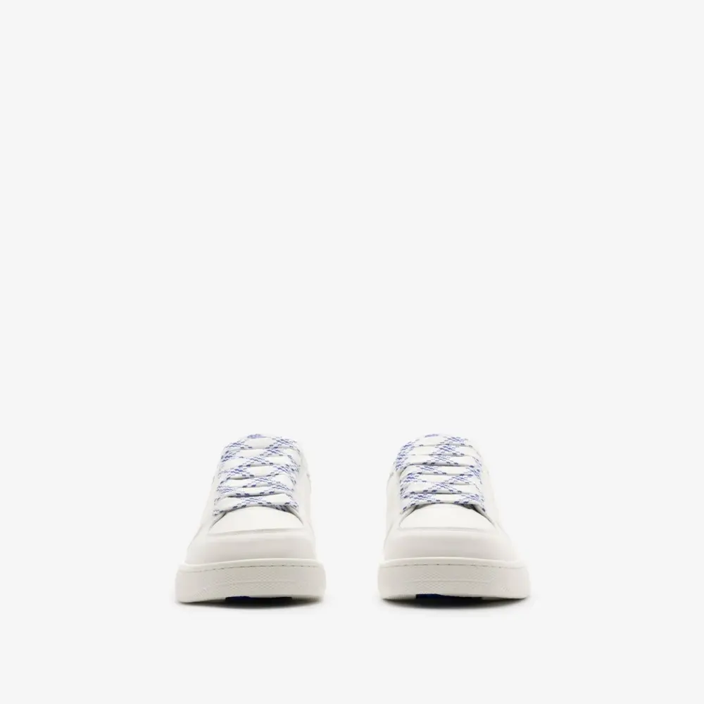 Giày Burberry Leather Stock Sneakers ‘White’ 80956981 - Ảnh 5