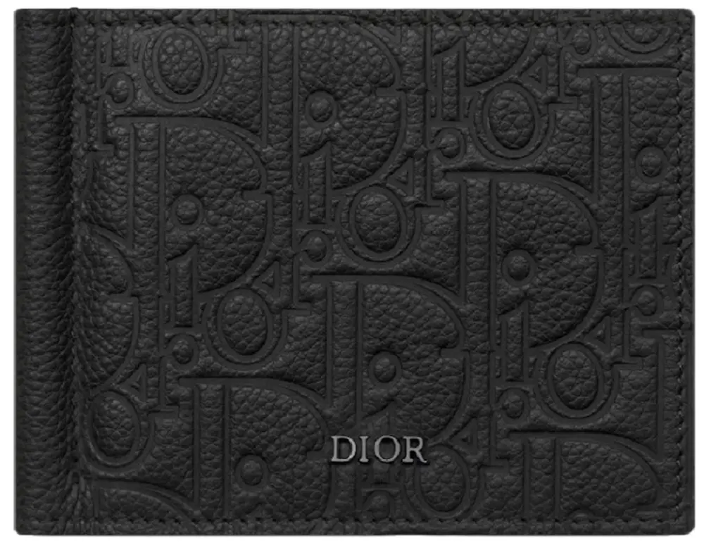 Ví Dior Wallet With Money Clip ‘Black’ 2ESBH069FLG-H00N