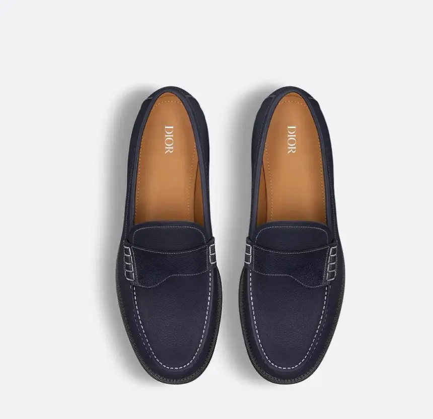 Giày Dior Granville Loafer ‘Deep Blue’ 3LO146YJK-H520 - Ảnh 4