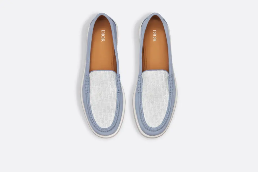Giày Dior Granville Loafer ‘Blue’ 3LO131ZWN-H588 - Ảnh 3
