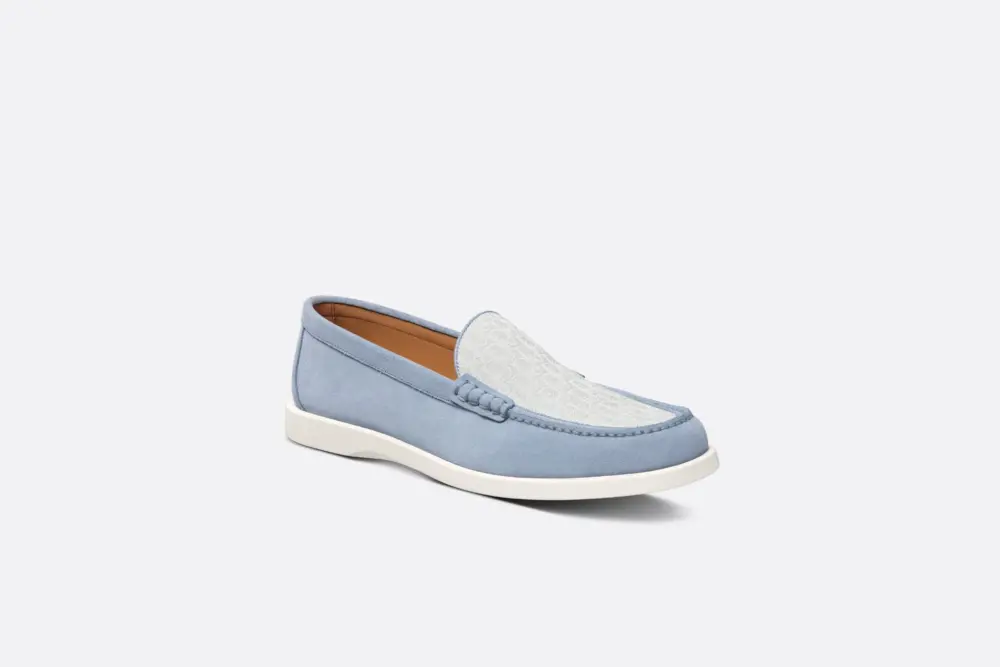 Giày Dior Granville Loafer ‘Blue’ 3LO131ZWN-H588 - Ảnh 4